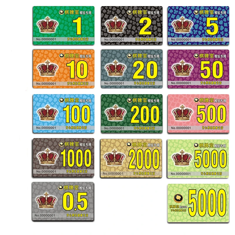 

10pcs/lot NEW Thicken Casino Poker Chips Card Anti-counterfeiting, Waterproof and Wear-resistant Chess and Poker Chip Cards