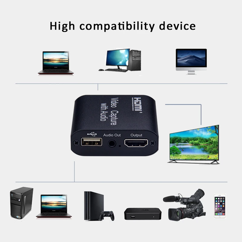 HDMI видео запись 4K 1080P HD Запись в реальном времени карта захвата портативная игра