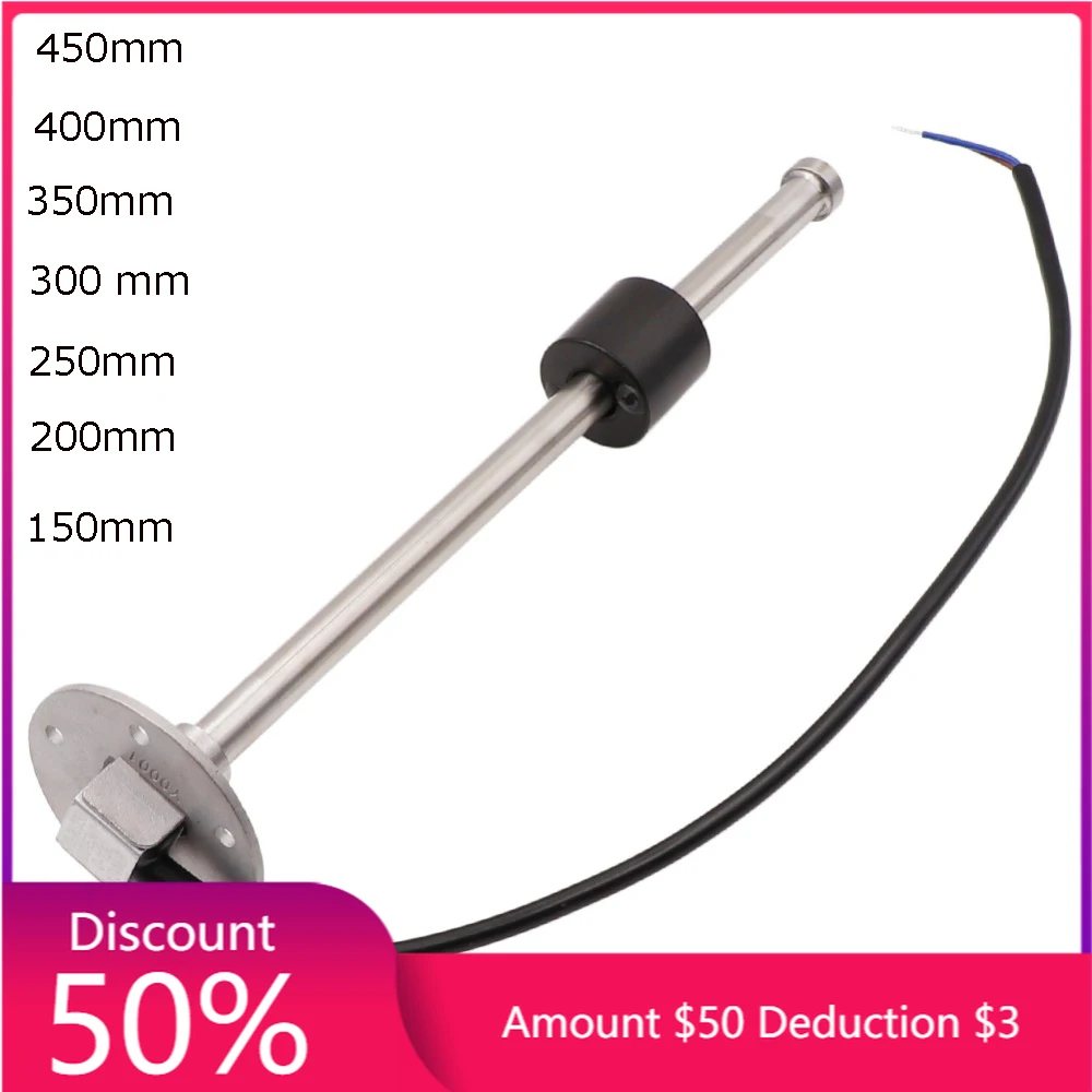 Датчик уровня топлива для автомобиля лодки 0 ~ 190 Ом датчик с 150 200 250 300 350 мм