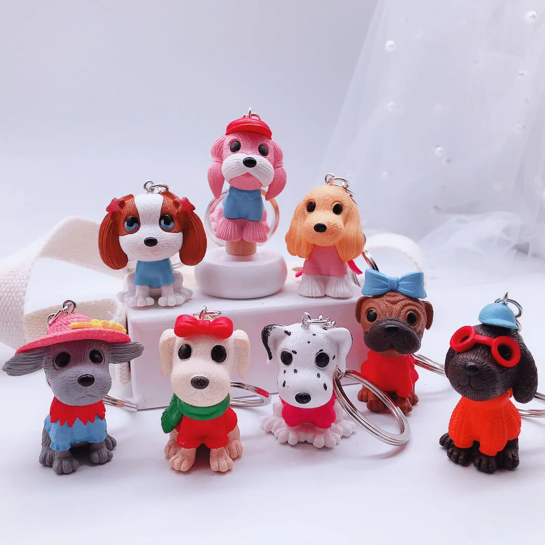 Модный 3D стерео брелок в стиле панк собака искусственная кожа акриловая женская