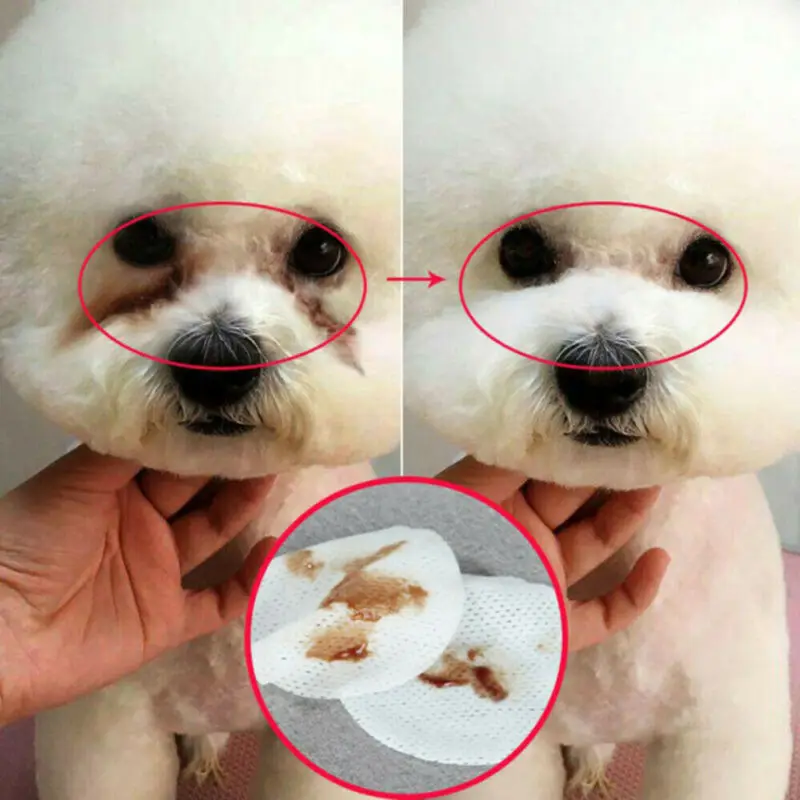 130PCS/Set Pets Dogs Cats Cleaning Paper Towels Eyes Wet Wipes Tear Stain Remover Gentle Non-initiating Grooming Supplies | Дом и сад