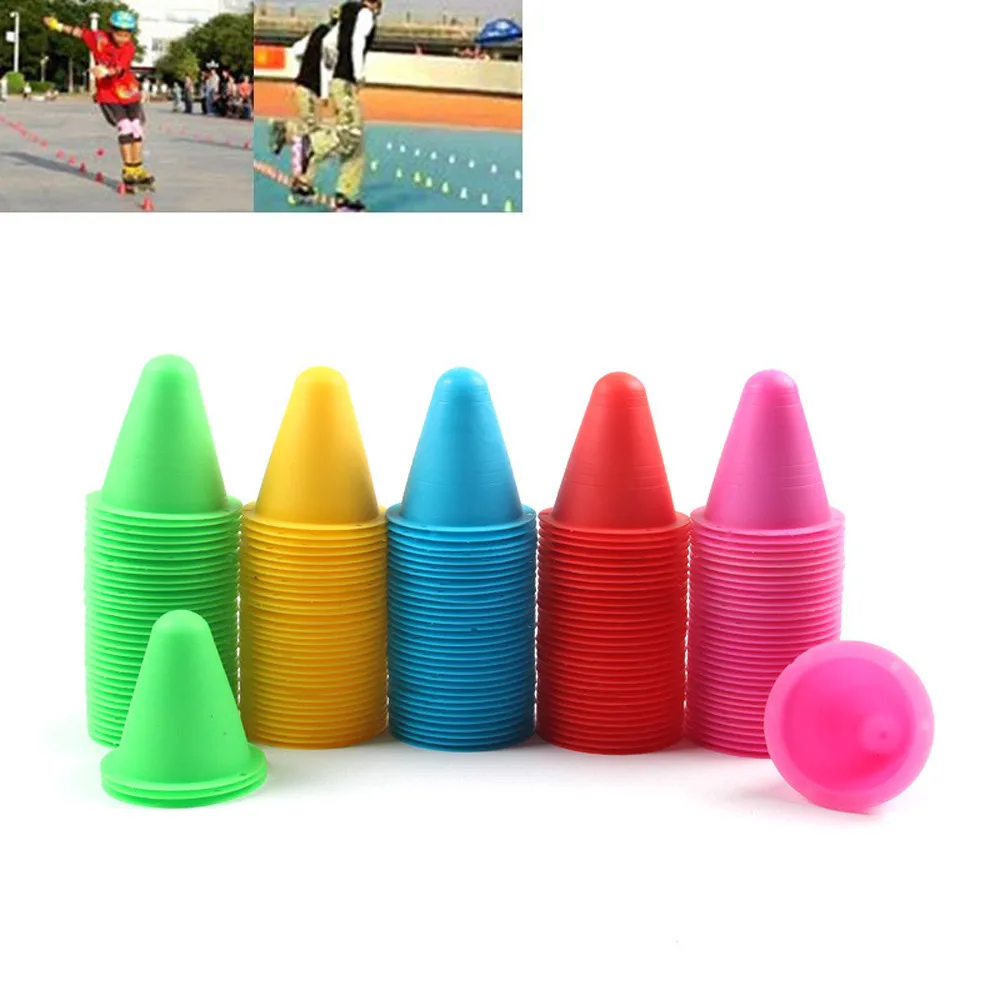 

20pcs Agility Maker Cones for Slalom Roller Skating Training Traffic Cone Sports Training Sports Outdoor Tools Traffic Cone