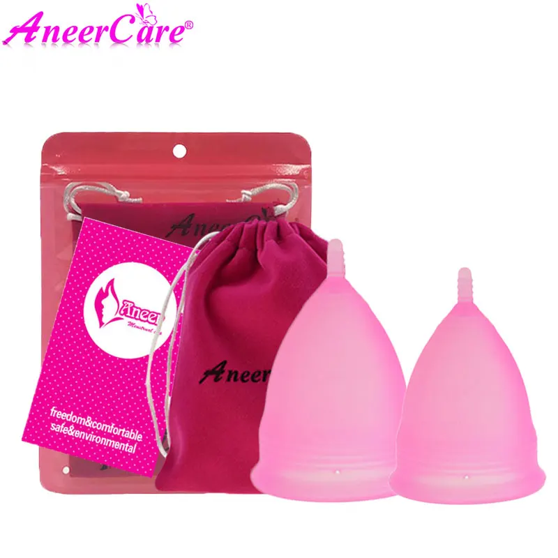 Coupe menstrumelle copa Менструальный de silicona medica aneercare менструальная чашка coletor менструальная чашка copetta mestruale 2pcs s+ l