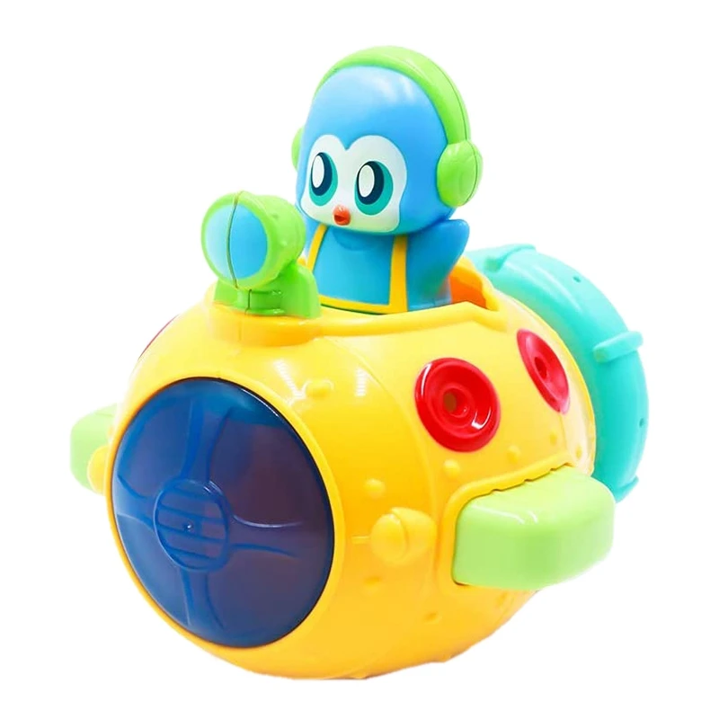 

Игрушки для ванны с распылителем воды, подводная лодка с пингвином, Детские Игрушки для ванны, забавные и интерактивные игрушки для ванны дл...