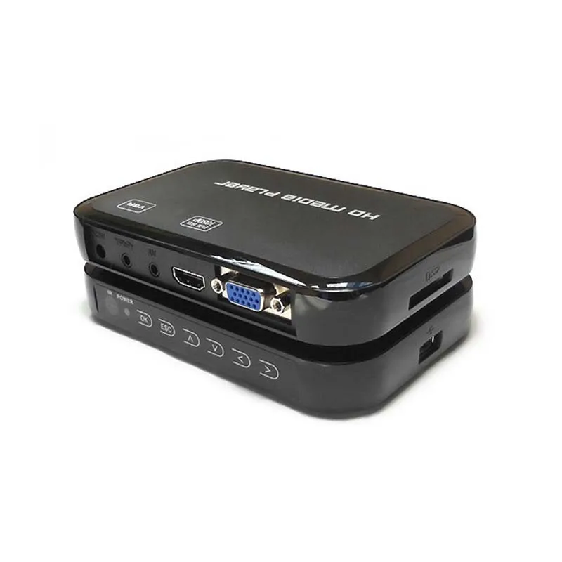 Цифровой USB Full HD 1080P HDD медиаплеер HDMI совместимый VGA SD MMC Поддержка DIVX AVI RMVB MP4 H.264 FLV MKV