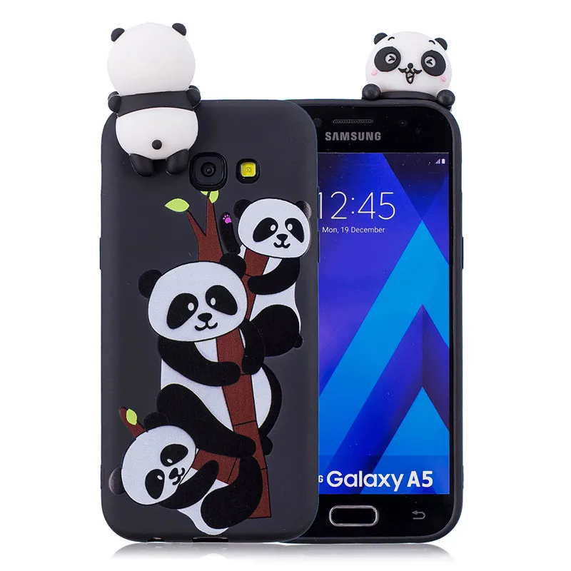 Мягкий Силиконовый ТПУ чехол 3D Etui для Samsung Galaxy J3 J5 J7 2016 A3 A5 A7 2017 милый телефона с