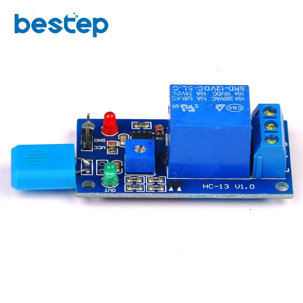 Релейный модуль HR202 контроллер влажности с индикатором 1 канал 5 В 12 постоянного