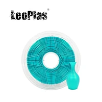 leoplas 1kg 1 75mm flexible soft turquoise tpu filament for fdm 3d printer pen consumables printing supplies rubber material