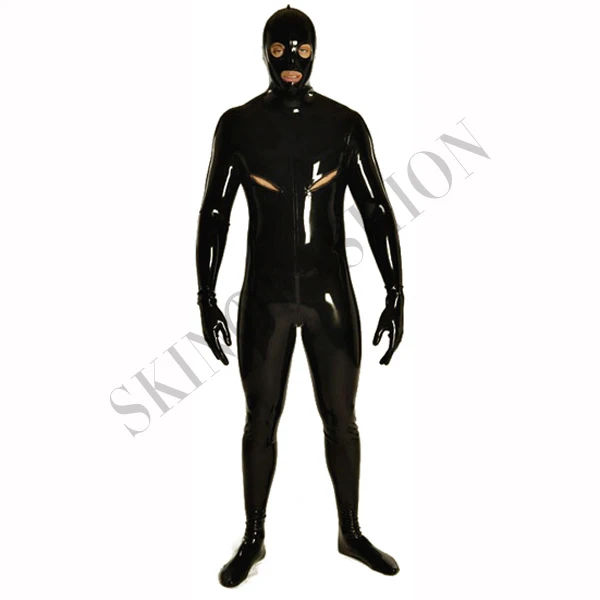 Бесплатная доставка! Латексная резиновая плотная полная обложка на молнии для