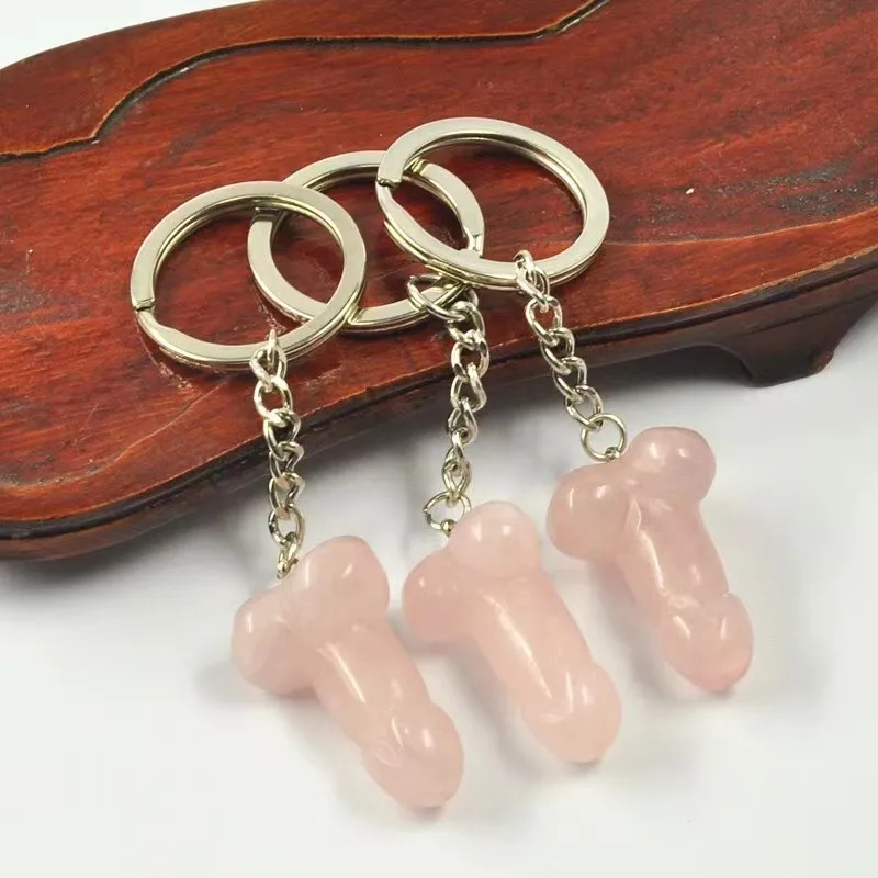

Ручной резной брелок из розового кварца Sisterstone