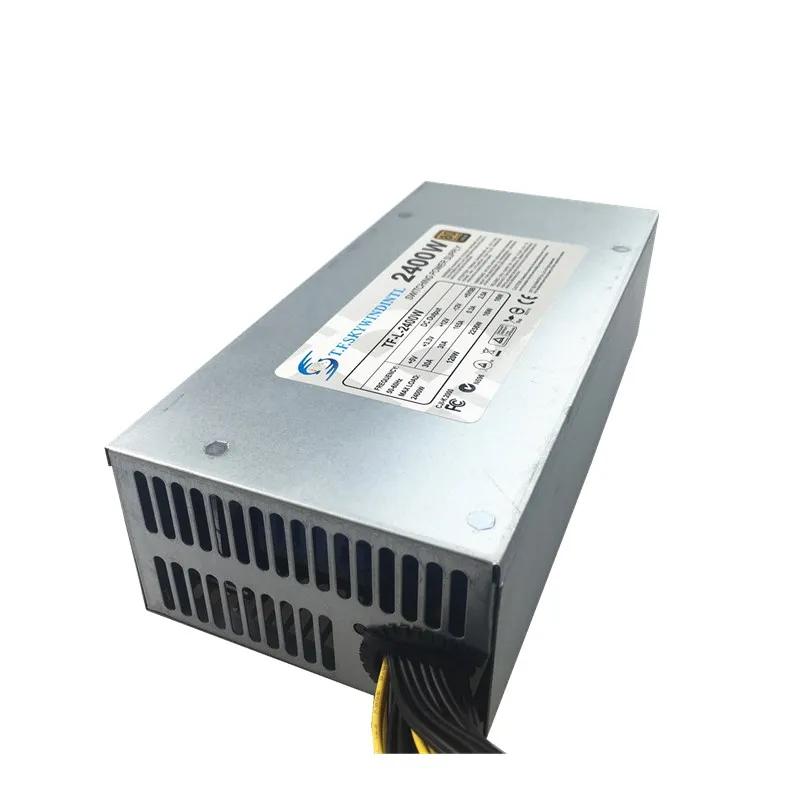 2400 Вт PC источник питания добыча для Eth Rig эфириум Биткоин Шахтер горнодобывающей