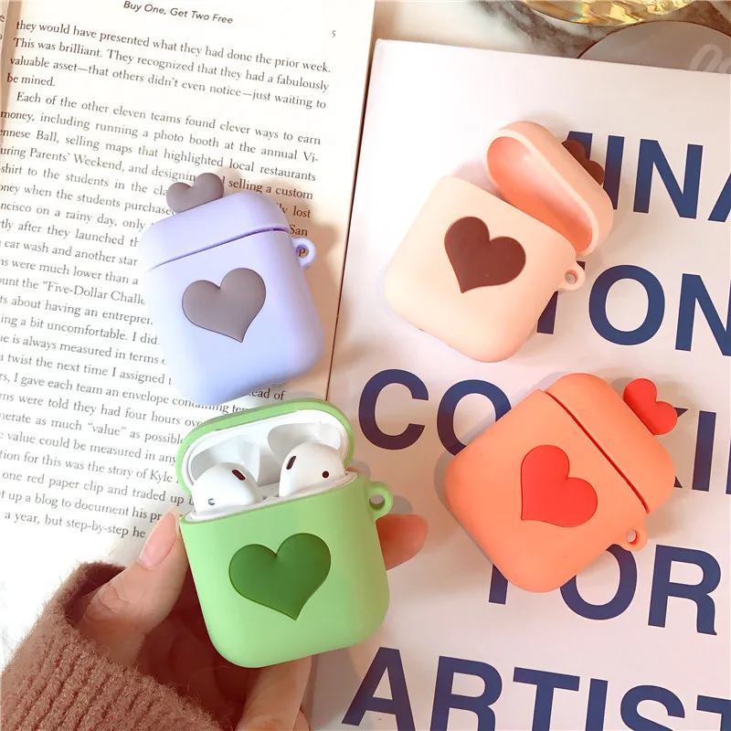Оптовая продажа мультяшный беспроводной чехол для наушников с Bluetooth Apple AirPods 1/2