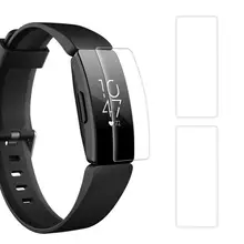 3Pcs Waterproof TPU Smart Watch Screen Protective Film for Fitbit Inspire HR Wearable Devices Smart Accessories