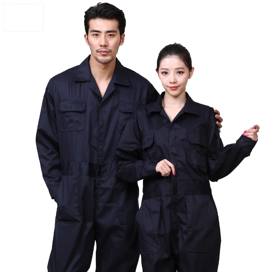 

For Workshop Uniform Men Women One-piece Jumpsuit Rompers Cotton Long Sleeve Suits Overalls Clothing Workwear Mechanical Clothes