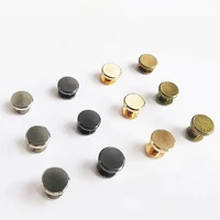 10pcs metal book screws craft solid screw nail rivet double curved head belt strap rivets for luggage leather 5mm6 5mm8mm