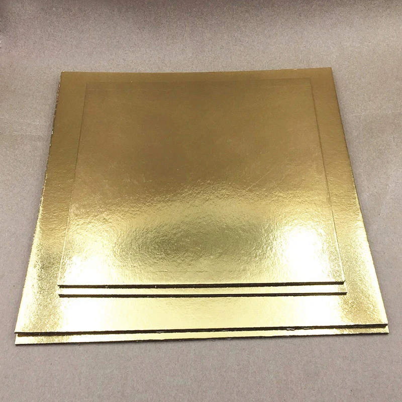 2 мм толщиной квадратный коврик для торта 3 шт. доски муссовых тортов 6 8 10 дюймов