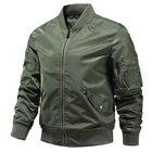 Мужская винтажная куртка-бомбер в стиле хип-хоп, однотонная куртка-бомбер в стиле панк, пилот ВВС, зима 2021