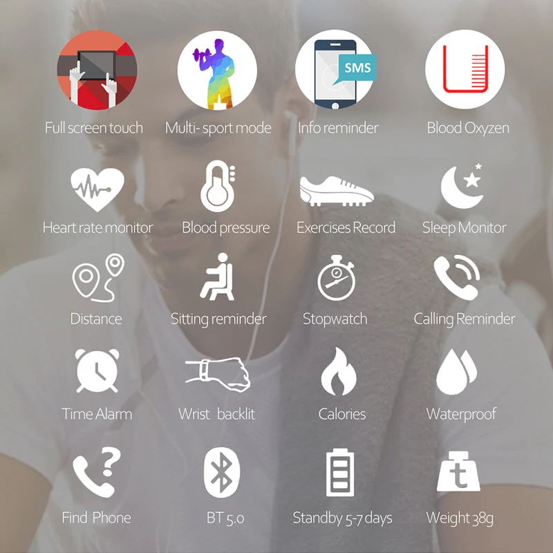 

T98 Body Temperature Smartwatch IP67 Waterproof Wearable Device Bluetooth Pedometer Heart Rate Smart Watch For Android IOS