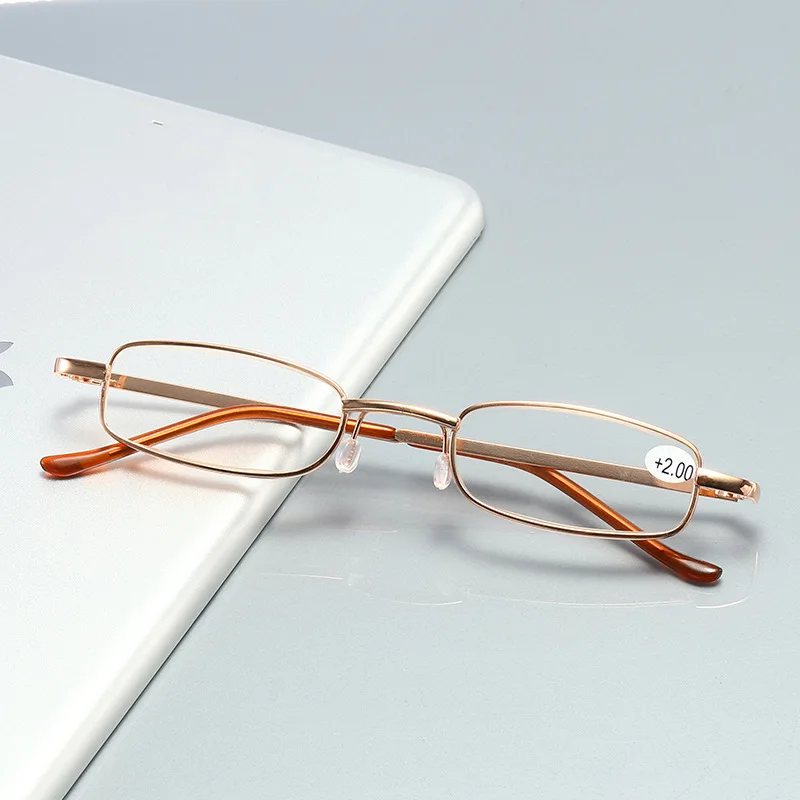 

Unisex Reading Glasses Women Men Portable Presbyopic Glasses Metal Case Spring Hinge Eyeglasses Vision Care 1+1.5+2+2.5+3+3.5+4