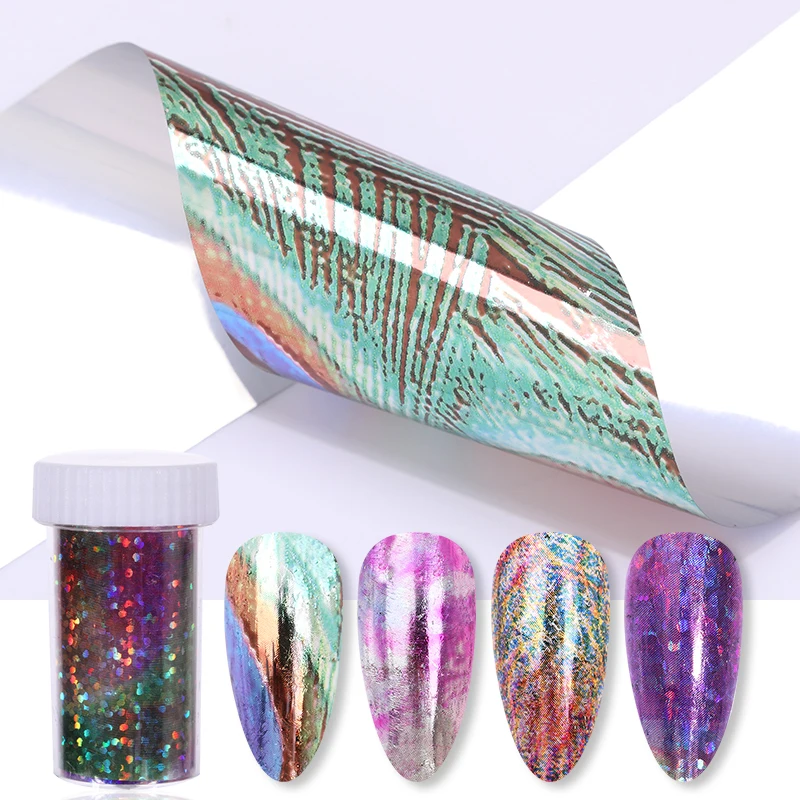 1 коробка 4*100 см наклейка для переводки ногтей серия новых узоров зеркальный