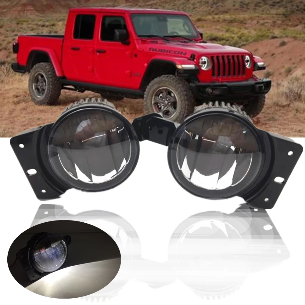

Противотуманные фары 4 дюйма для Jeep Gladiator 2020 JT, передний бампер, дальнего света