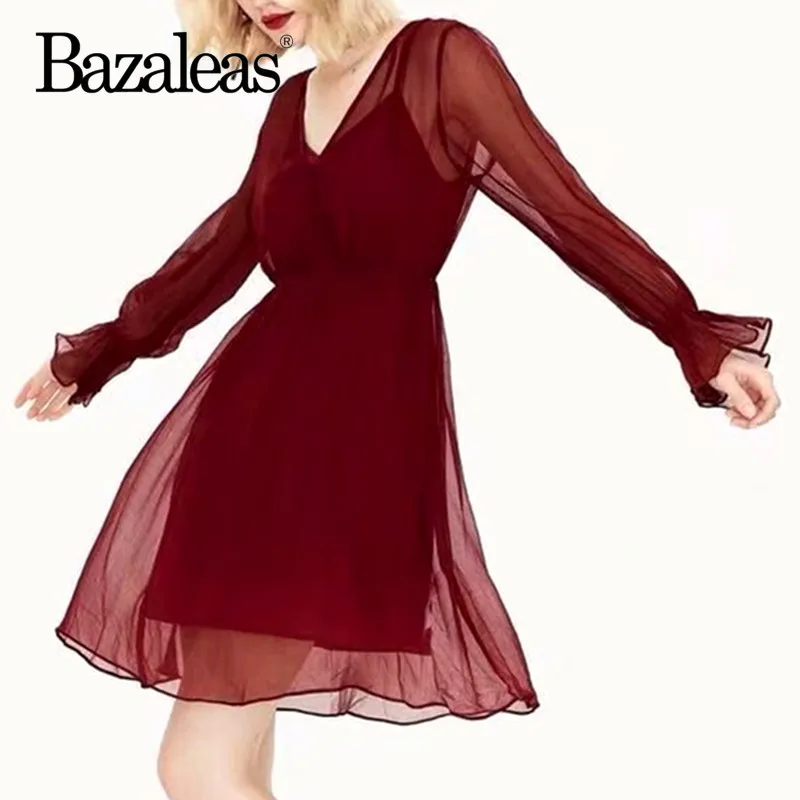 Прямая поставка осеннее винтажное красное вечернее платье с расклешенными