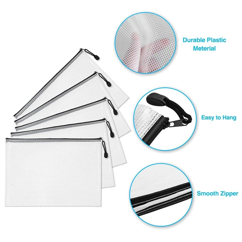 18 упаковок сумка на молнии Сумка для документов 4A водонепроницаемая школьные