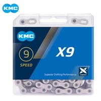 kmc z9 x9 x9ept mtb road bike chain 116l 9 speed bicycle chain magic button mountain with original box