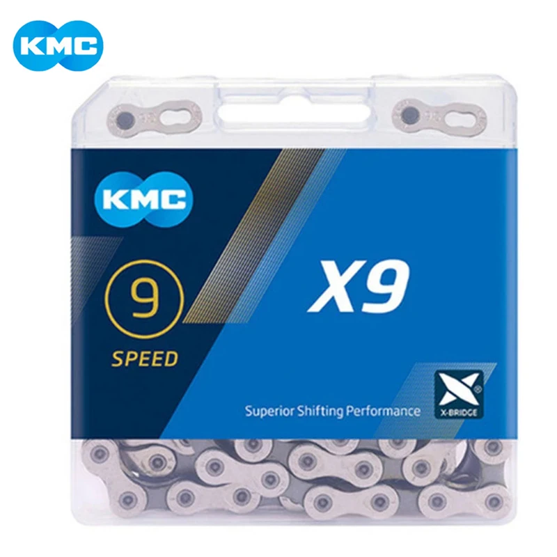 КМК Z9 X9 X9EPT MTB цепь для дорожного велосипеда 116L 9 скоростного волшебная кнопка Mountain