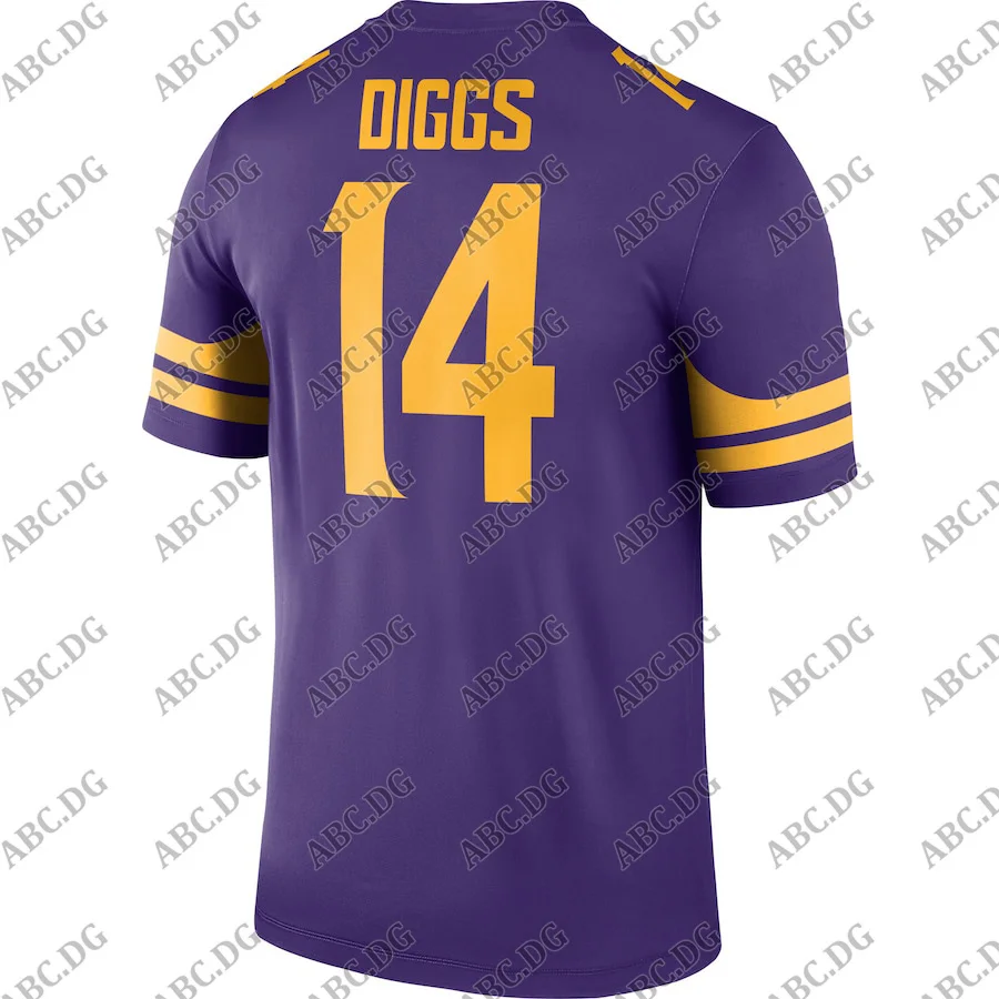 

Customized Stitch American Football Jersey Men Women Kid Youth Minnesota Stefon Diggs Purple Color Rush Legend Jersey