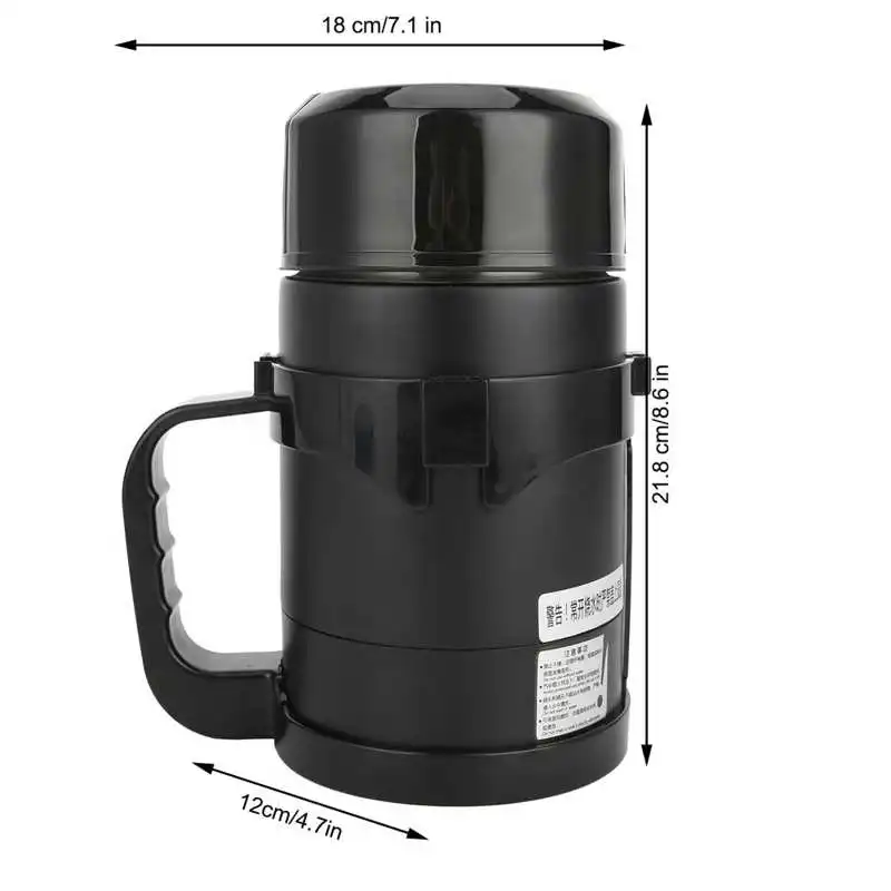 

1100ml Electric Kettle Electric Bottle 12V/24V Intelligent Switch Car Heating Kettle with Cigarette Lighter Water Kettle
