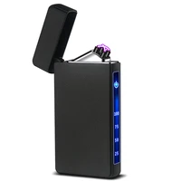 electric metal lighters windproof dual arc plasma rechargeable usb lighter disposable smoking cigarette lighter for men gadgets