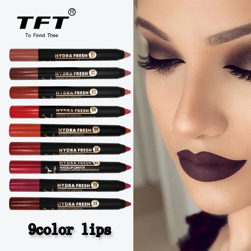 

9 Colors Velvet Matte Matte Lipstick Pen Lipstick Pen Waterproof Long-lasting Sexy Red Lip Stick Makeup Lip Gloss Pen Cosmetics