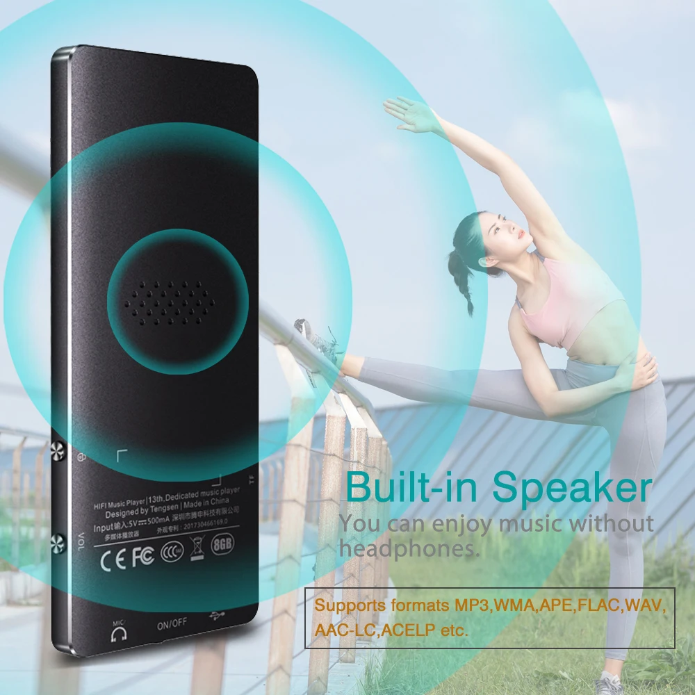 MP4 плеер с bluetooth наушники металлические mp3 mp4 плеера Портативный медиа slim 1 8 дюймов