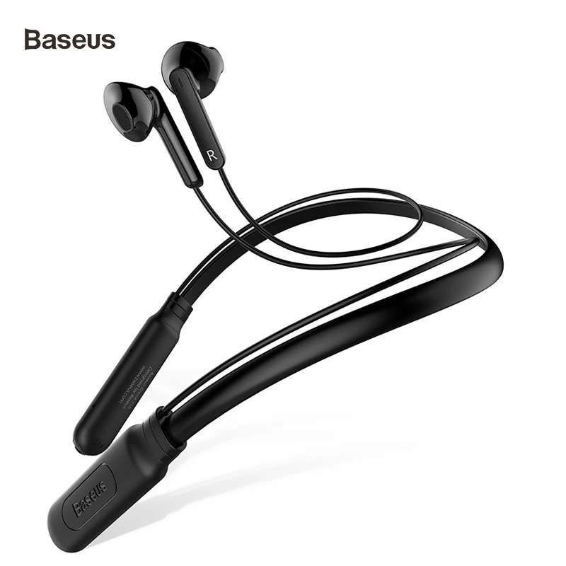 Baseus, Спортивные Bluetooth наушники для телефона, Беспроводная Bluetooth гарнитура с микрофоном, шумоподавление, магнитные беспроводные наушники