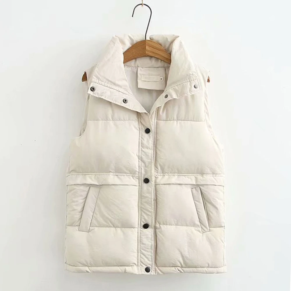 Осень зима женский жилет 2019 без рукавов куртка модный Теплый Женский с хлопковой