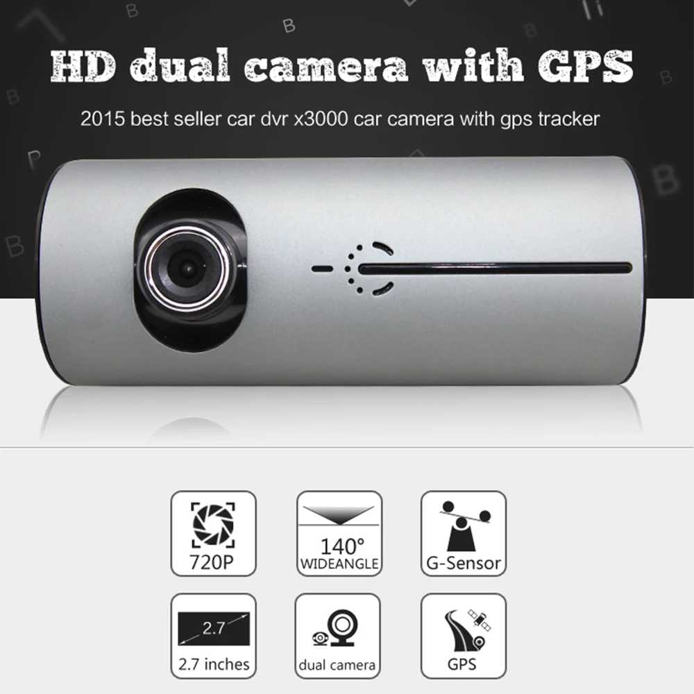 Видеорегистратор с камерой 2 7 ''Автомобильный видеорегистратор AVI g сенсор GPS