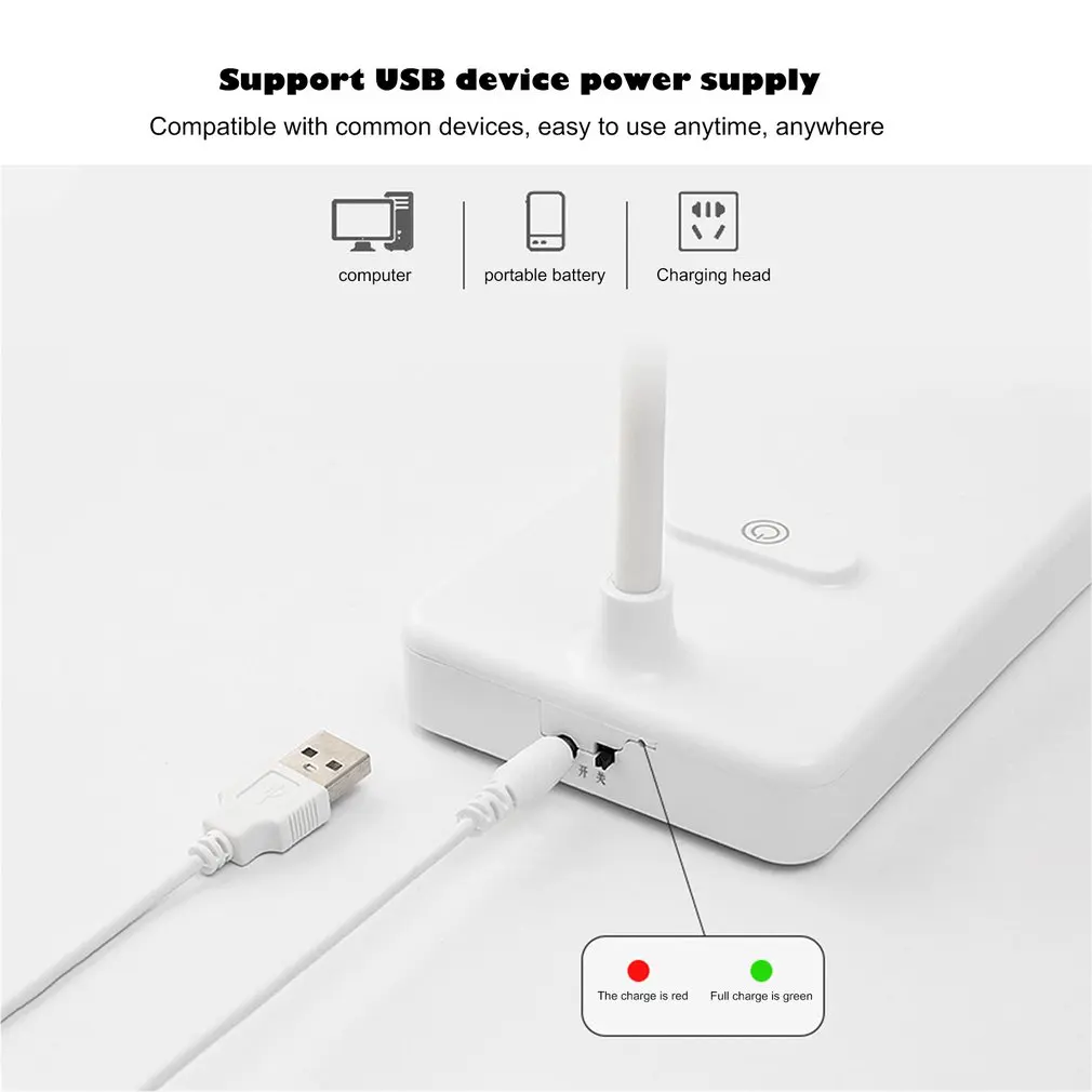 

Desk Lamp Touch Table Lamp For Living Room Gooseneck Desktop Foldable Dimmable Eye Protection Study Lamp LED Light