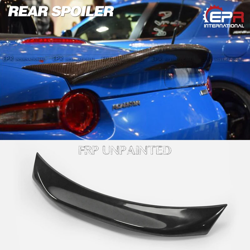 Для Mazda MX5 Miata ND RF LMS Стиль FRP стекловолокно Неокрашенный спойлер Duckbill Багажник