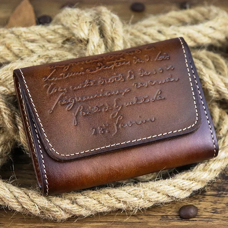 Складной кошелек для кредитных карт в стиле ретро женский бумажник из