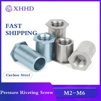through hole pressure riveting screw m2 m2 5 m3 m4 m5 m6 304 stainless steel