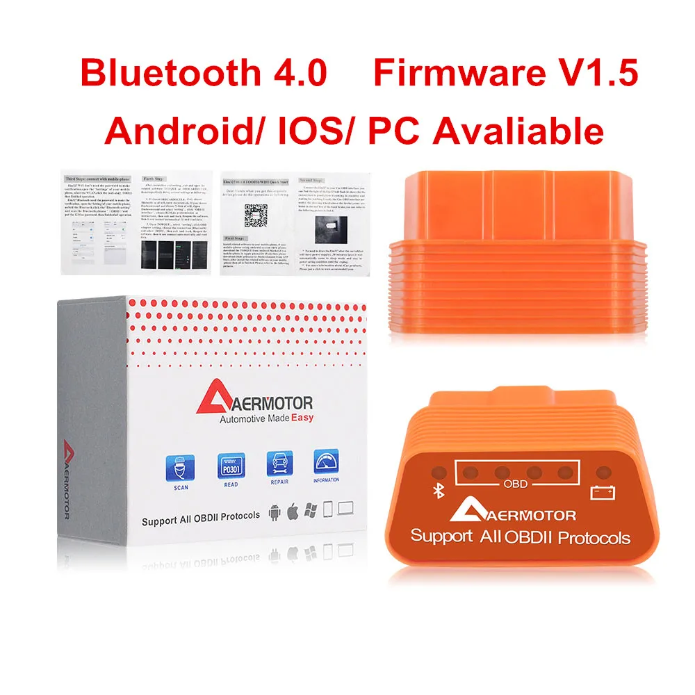 Считыватель кодов Super Mini Elm327 V1.5 PIC18F25K80 Bluetooth 4 0 Obd2 OBDII интерфейс Elm 327 1 5 WIFI Obd II