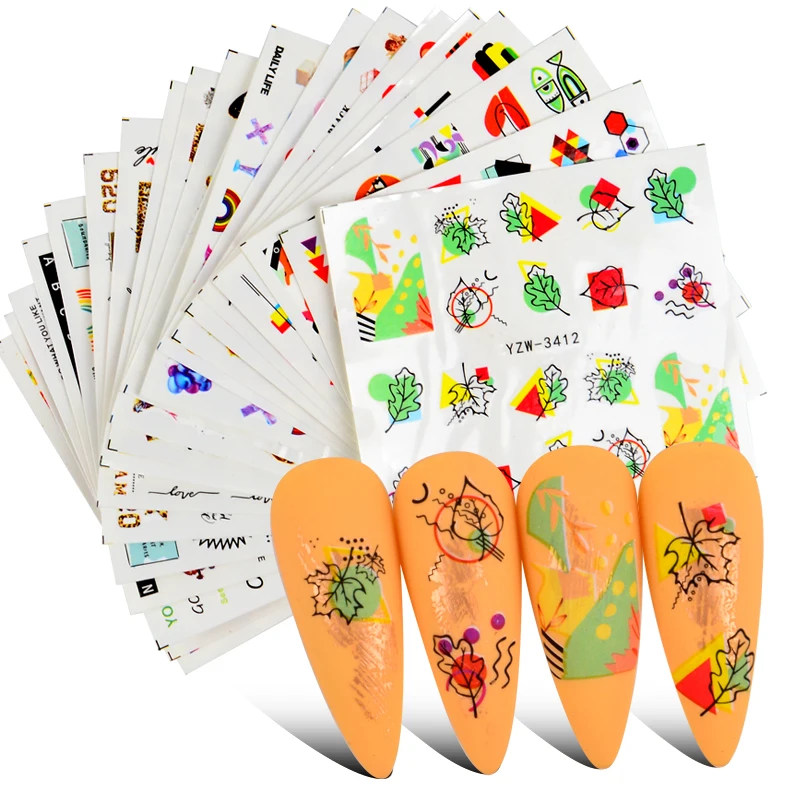 Элегантное платье с цветочным рисунком лак для ногтей воды деколь декорации