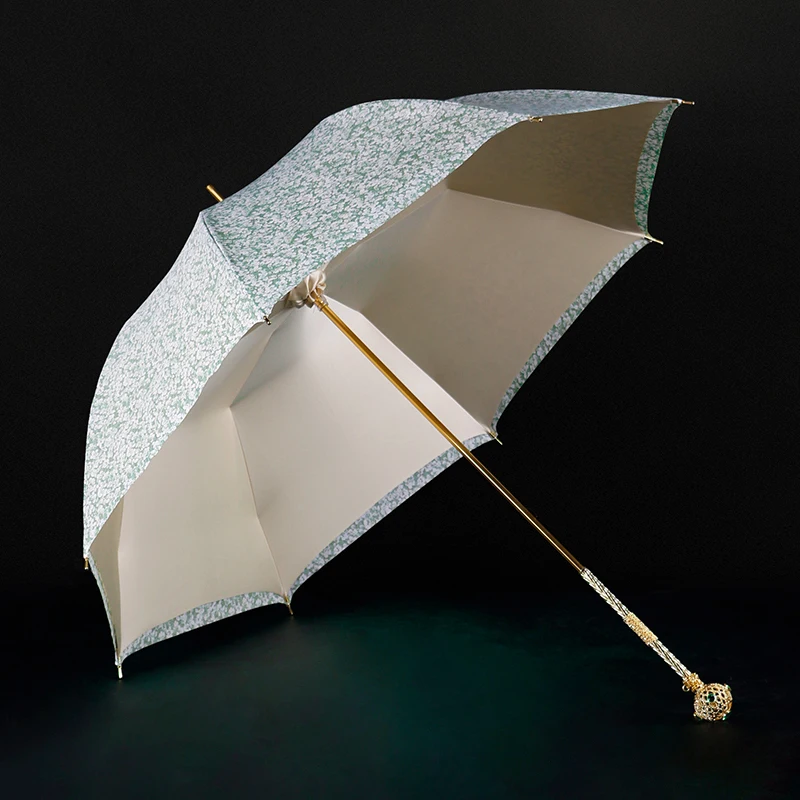 Креативный Зонт с цветочным рисунком водонепроницаемый длинной ручкой