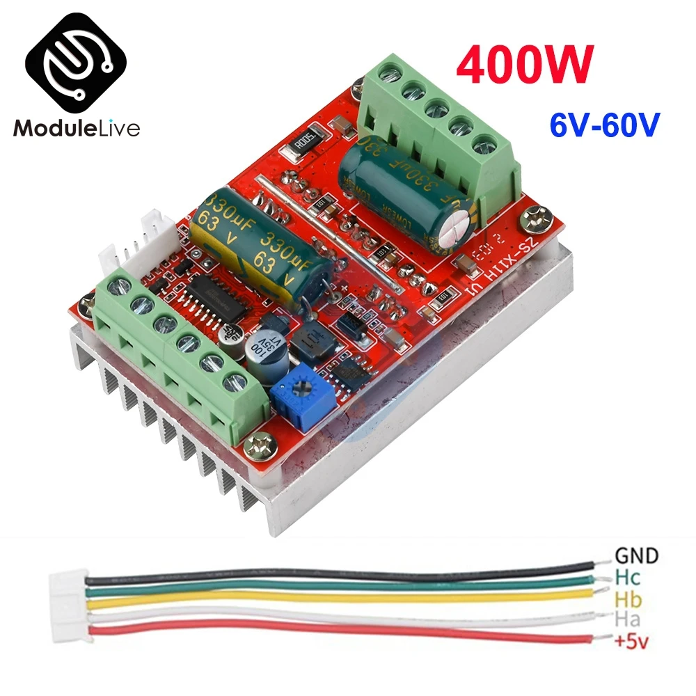 DC 6V 60V 400W BLDC трехфазный бесщеточный контроль двигателя постоянного тока ler PWM