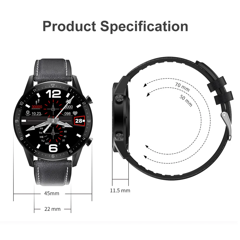 

2020 New DT92 Smart Watch Men Bluetooth Call Full Touch Screen IP68 Waterproof Smartwatch For Android IOS Sports Fitness Watches