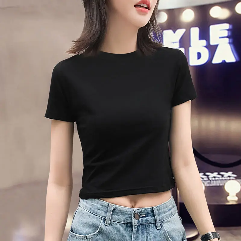 

2021 High-quality classic fashion hot summer short-sleeved women's leisure breathable T-shirt