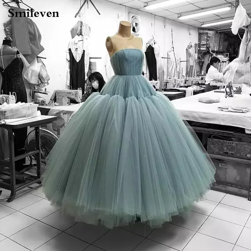 

Черное Кружевное Платье Smileven для выпускного вечера с длинным рукавом длиной до колена вечерние платья 2021 трапециевидные наряды для особых случаев