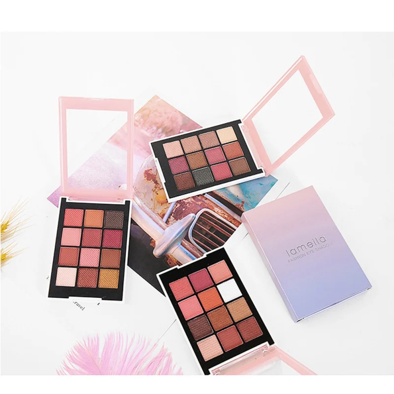 12 Colors Natural Shimmer Eyeshadow Palette Make up Eye Cosmetics Shadow Easy To Wear hot sale |