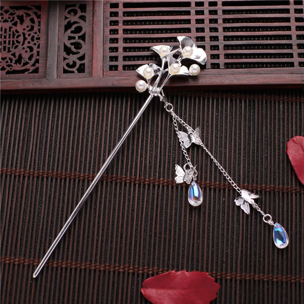 Заколка для волос с жемчугом бабочкой и | Красота здоровье